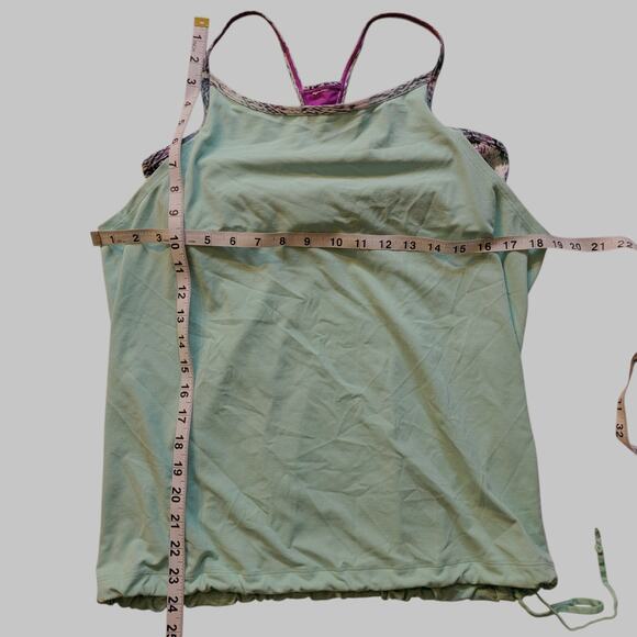 Fabletics Norwalk Cucumber/Animal Impressions Tank Top SIze XXS/XS - Picture 7 of 8